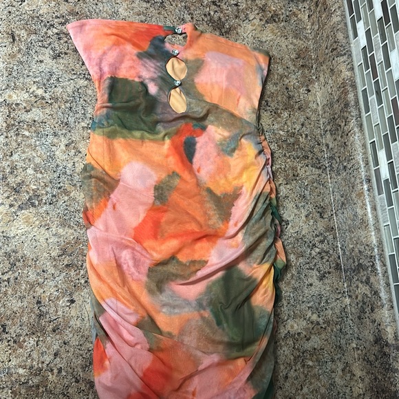 Dresses & Skirts - Summer spring dress strapless tube top dress heart button detail